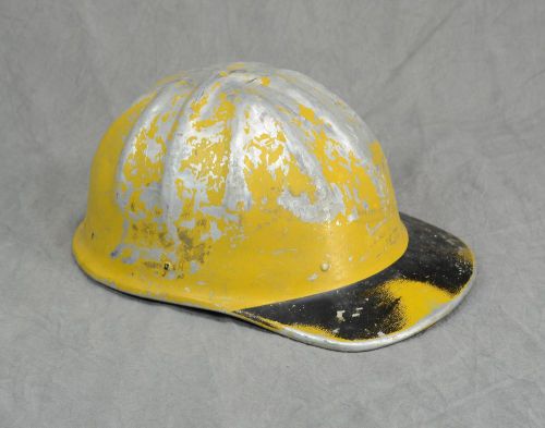 Vintage B. F. Mcdonald Aluminum Safety Hard Hat w/Leather Liner Headband
