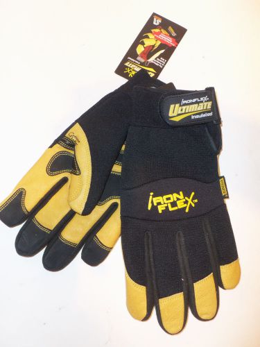NEW - Steiner IronFlex Ultimate Leather Black Work Gloves Washable Size Medium