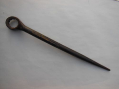 Antique 1 7/16&#034; spud wrench huge size 21&#034; long by plumb iron worker tool 4.3 lbs for sale