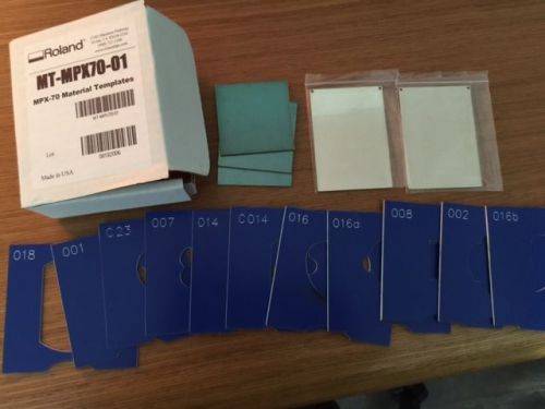 Roland material templates for MPX-70