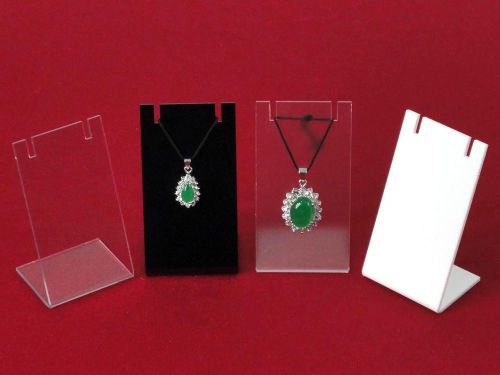 A SET = 4 PIECES Acrylic Pendant Display Stands 1 3/4&#034; X 3 1/5&#034;inches JD010c136