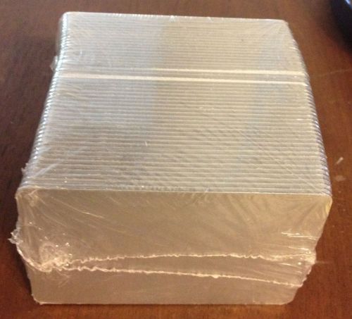DCS id badge blanks, PVC 2&#034;x3&#034; 60 mil Siver, sealed packs of 50 cards