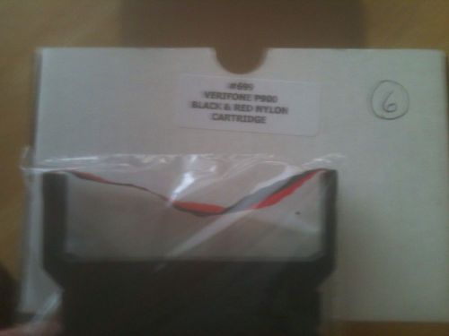 NEW Verifone P900 Ribbon Cartridges Red Black New Old Stock NOS Set of 6 in Box