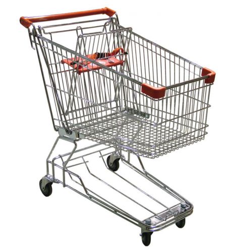Lot of 12 heavy-duty medium-size store shopping carts! for sale