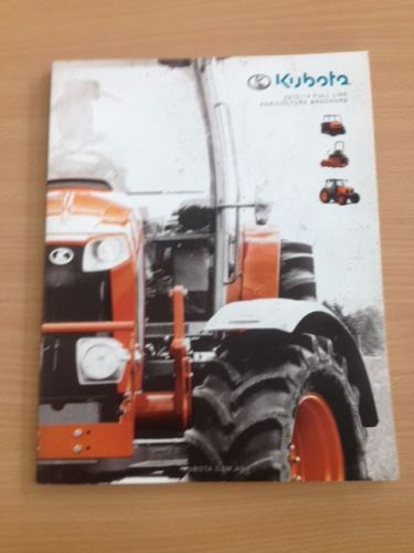 Kubota tractor Full Line Brochure 2013/14 Tractors, Mowers, RTVs and Garden care