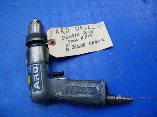 ARO-PNEUMATIC DRILL - DG051A-30AS, 3000 RPM, 1/4&#034; JACOBS CHUCK