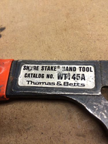 Shure Stake Hand Tool WTI 45A Thomas &amp; Betts Ratchet Crimper