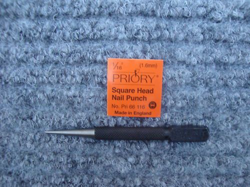 PRIORY SQUARE HEAD NAIL PUNCH 1/16&#034; 1.6MM