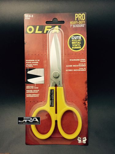 OLFA 7&#034; Stainless Steel Serrated Scissors SCS-2  - In stock and ready to ship!