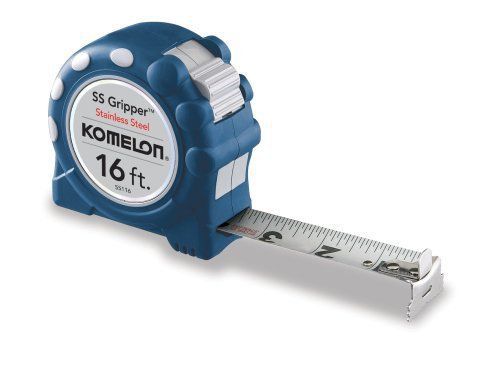 Komelon SS116SS Gripper 16-Foot Stainless Steel Measuring Tape