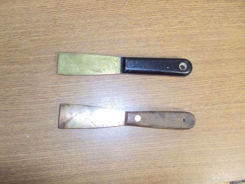 2 spark free safety scrapers berylco beryllium $ hyde brass putty knife tool for sale