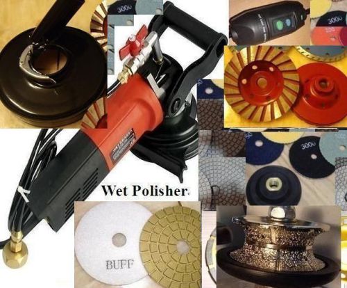 Wet polisher dust free v50 router bit glaze buff pad cup wheel concrete stone for sale