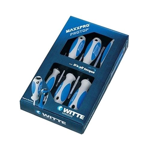 Witte 653866 Screwdriver Set Slotted/PoziDriv MAXXPRO 5-Piece Made in Germany