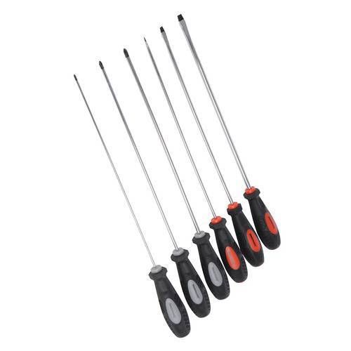 Extra-Long Screwdriver Set PH 0 1 2  SLOTTED 5.5 6.5 8.0 MM 325 MM 13&#034; LONG