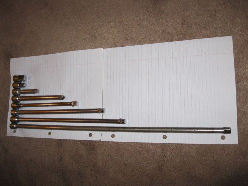 3/8 drive  snap on, proto and craftsman extension set