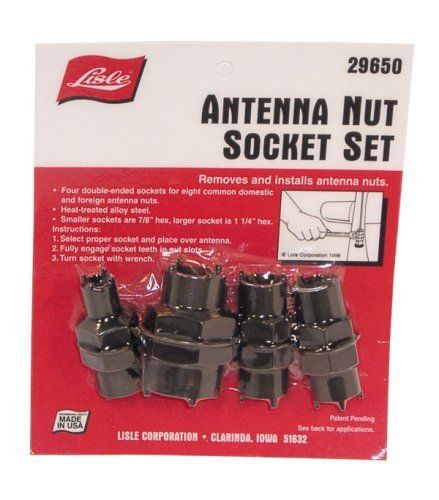 Lisle 29650 Antenna Nut Socket Set