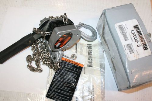 Harrington cap 1000lb mini lever puller lx005-5 lever chain hoist japan for sale