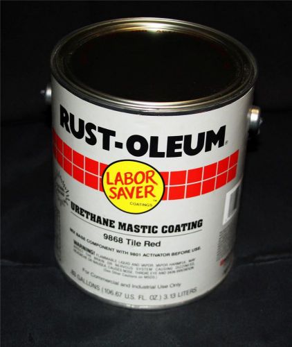 Rustoleum gal industrial dtm urethane mastic coating paint red 9868 9800 new for sale