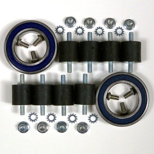**TWO SETS** BASE PLATE BEARING + RUBBER SPRING KIT CLARKE OBS-18 50736A, 10666A