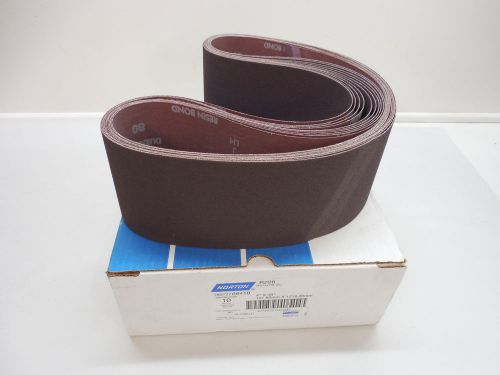 Norton r228 sanding belts 4&#034; x 48&#034; 80 grit #66418 qty-10 new sanding supplies for sale