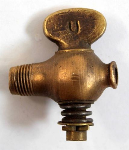 Vintage u brass petcock valve steam engine hit &amp; miss water drain for sale