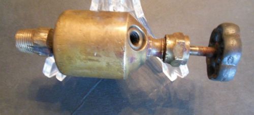 Antique Brass Hit Miss Grease Oiler Engine Primative Tractor Stationary