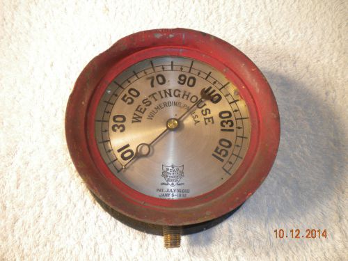 Westinghouse air brake gauge,steam gauge,locomotive,steam engine,steampunk for sale