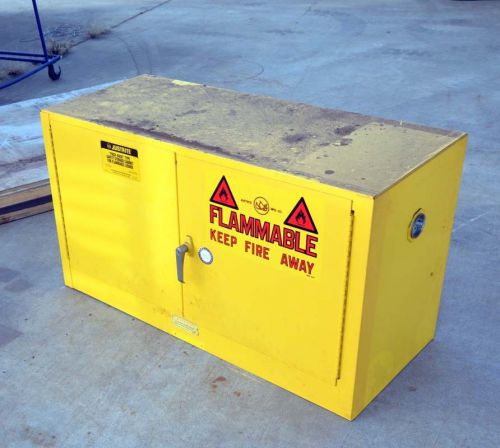Justrite 17 gal. model 25802 flammable storage cabinet (inv.31859) for sale