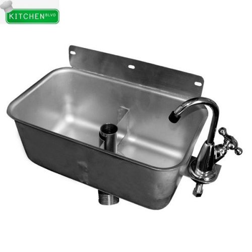Stainless steel table mount dipperwell sink nsf - 10&#034; w x 6&#034; l x 4&#034; h for sale