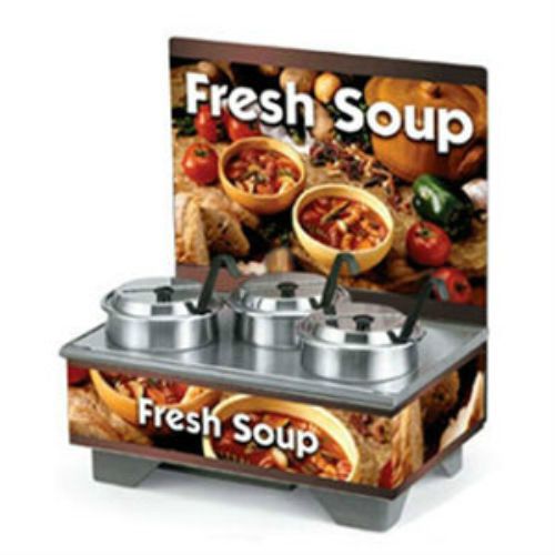 Vollrath (720201103) Full Size Soup Warmer Merchandiser with Menu Board