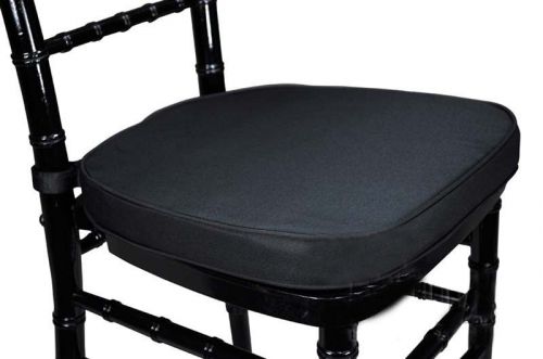New Cushion for LEGACY Chiavari (Chivari) chairs and barstools BLACK (velcro)