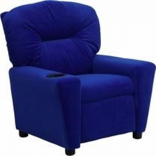Flash furniture bt-7950-kid-mic-blue-gg contemporary blue microfiber kids reclin for sale