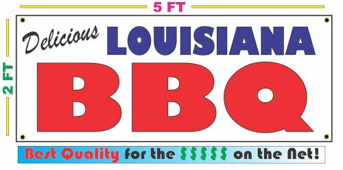 Full Color LOUISIANA BBQ BANNER Sign NEW Larger Size Best Quality for the $$$