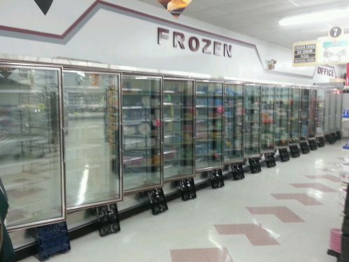 Zero zone freezer doors