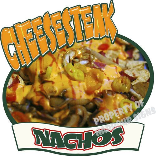 Cheesesteak Cheese Steak Nachos Restaurant Concession Food Truck Decal 14&#034;