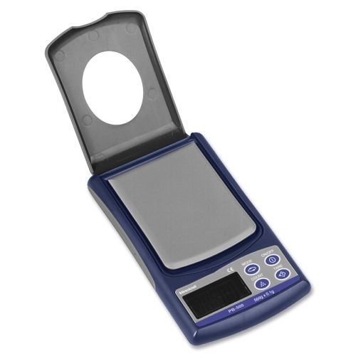 Salter brecknell pb-500 digital pocket scale - 1.1 lb / 500 g max - navy blue for sale