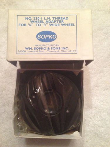 SOPKO Grinding Wheel Adapter - No.230-I  L.H. Thread Wheel Adapter-1/4&#034; to 1/2&#034;