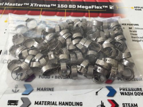 Oetiker clamp - mfg pn 16700017 - .single ear 6mm thc x 7mm wide bag of 100 for sale