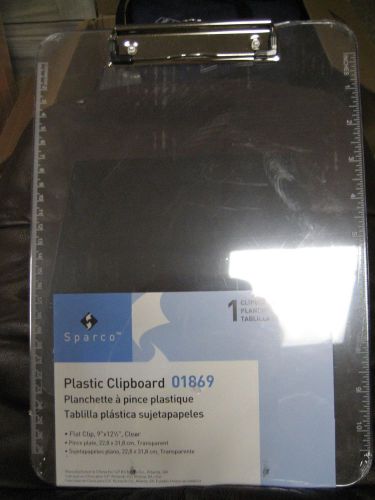 Plastic Clipboard Clear 01869