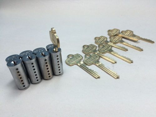 Best Original SFIC 7-pin Cylinders &#034;G&#034; Keyway 26D Finish Set of 3 Keyed Alike