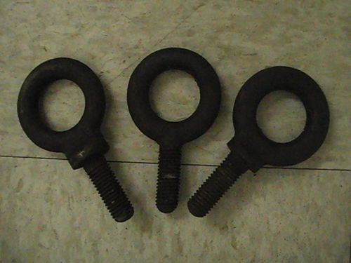 3 VINTAGE METAL INDUSTRIAL LIFTING BOLTS STEAMPUNK EYE BOLTS!!!!