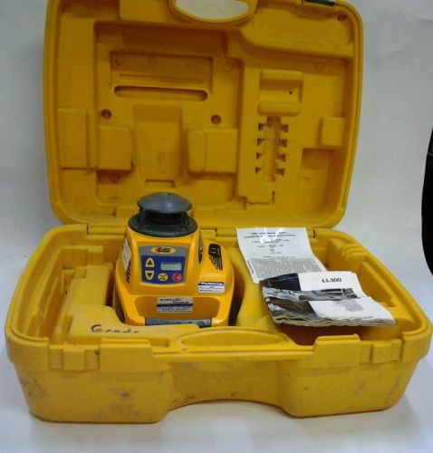 Spectra precision ll300 self leveling rotary laser level + case only for sale