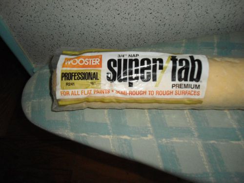 Wooster professional paint roller cover  18&#034; x 3/4&#034; nap new super fab prem. sale for sale