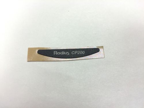Motorola Radius CP200 Nameplate Front Label Replacement Model 3386409Z01 *OEM*