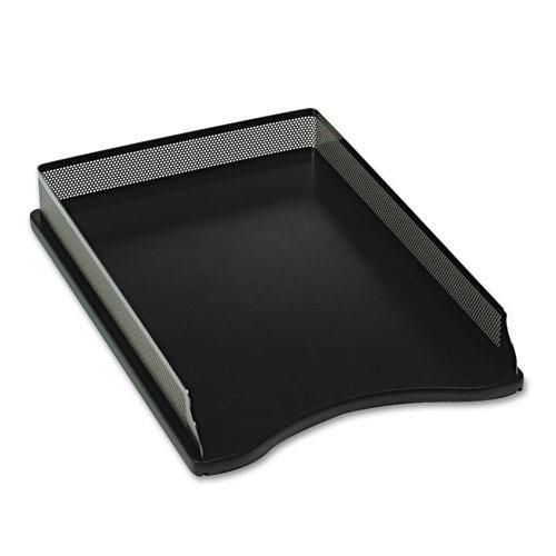 NEW ROLODEX E22615 Distinctions Self-Stacking Desk Tray, Metal/Black