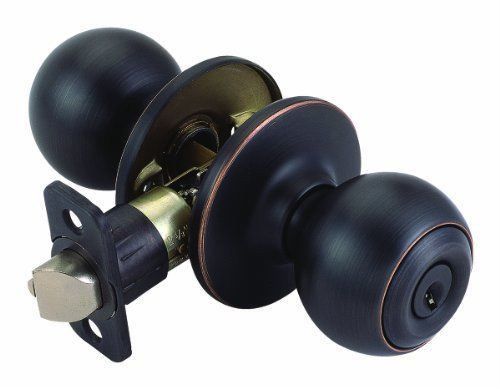 Design House 741355 Ball Entry Door Knob  Universal Latch  Oil Rubbed Bronze Fin