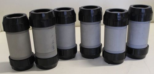 Lot of (6) Conduit Etco DEL-237B Double E-LOC Coupling 2IPS - HDPE Smooth/Ribbed