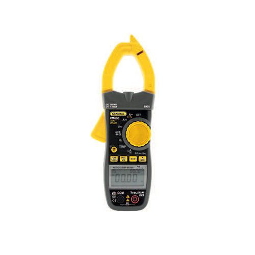 General cm660 dual display true rms 750v/600a amp clamp meter for sale
