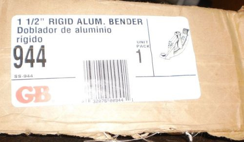 GARDNER BENDER 1 1/2&#034; ALUMINUM BENDER NO.944