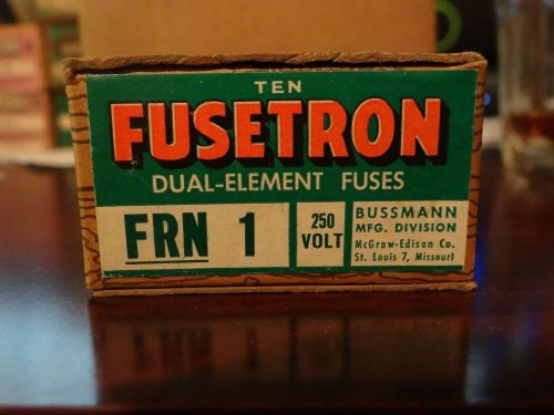 Lot (10) Bussman Fusetron FRN-1  1A 250V class RK5 fuse NEW